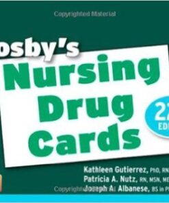 Mosby's Nursing Drug Cards, 22e 22nd Edition