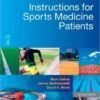 Instructions for Sports Medicine Patients, 2e 2nd Edition