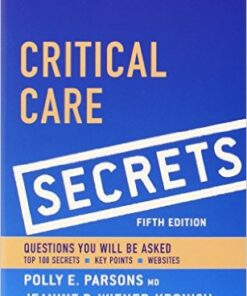 Critical Care Secrets, 5e 5th Edition