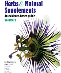 Herbs and Natural Supplements, Volume 2: An Evidence-Based Guide 4th Edition PDF